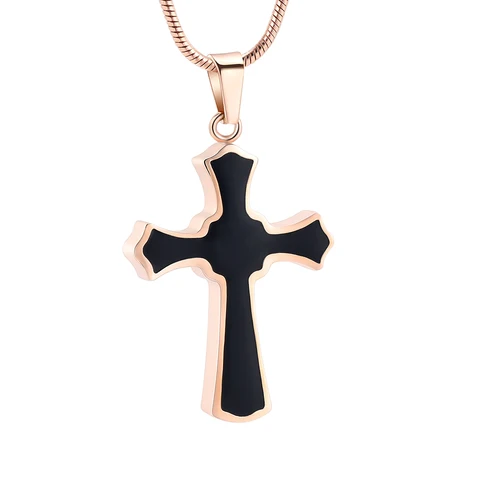 Классический мужской крест из нержавеющей стали, ожерелье с кулоном, кремация, ювелирные изделия, Подарочная коробка для мужчин и женщин IJD8023