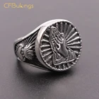 CFBulongs винтажное мужское кольцо с изображением девы Марии, золотого и серебряного цвета, молитвенные руки, модные ювелирные изделия на удачу, обручальное кольцо