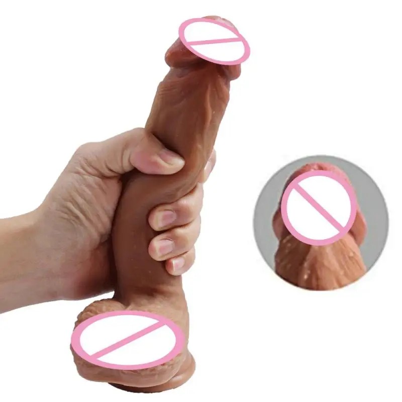 Большой реалистичный фаллоимитатор силиконовый пенис с присоской для женщин
