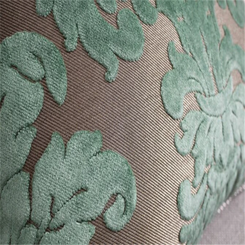 Бархатная наволочка с ворсом роскошная элегантная зеленая Европейская 45 50 60