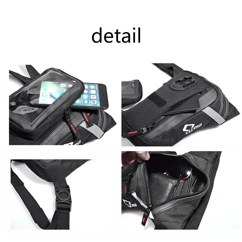 YoReAi Men's Oxford Drop Leg Bag Thigh Hip Bum Belt Waist Bags Travel Riding Motorcycle Crossbody Mobile Phone Fanny Pack |