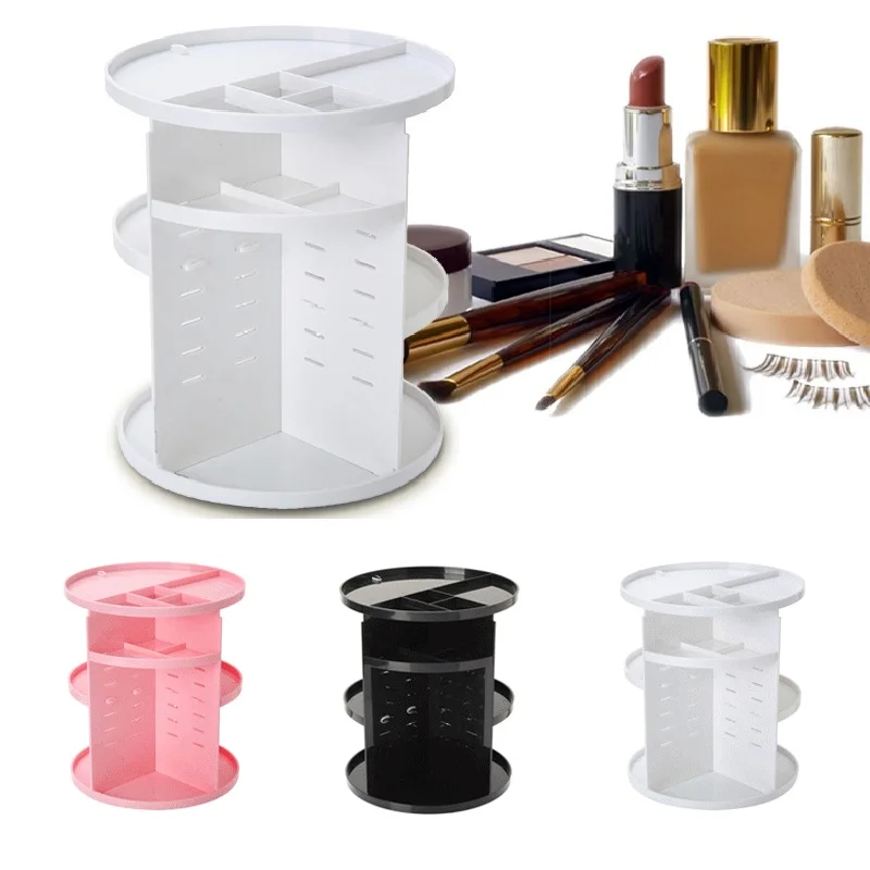 WBBOOMING вращающийся на 360 градусов Органайзер для макияжа косметическая коробка