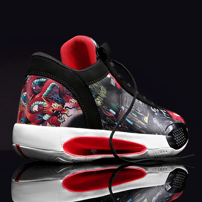 

High Top Casual Shoes For Men Pu Leather Fashion Man Sneakers Mesh Outdoor Footwear Autumn Comefortable Leisure Shoes Youth Tide