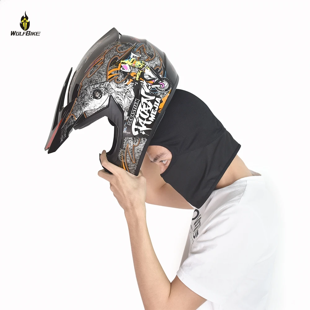 Wolfbike, дышащий сетчатый мужской велосипедный шлем, внутренняя маска, шапка s, тонкая, для велосипеда, велосипеда, гонок, лыж, мото, под шлем, подкладка, шапка