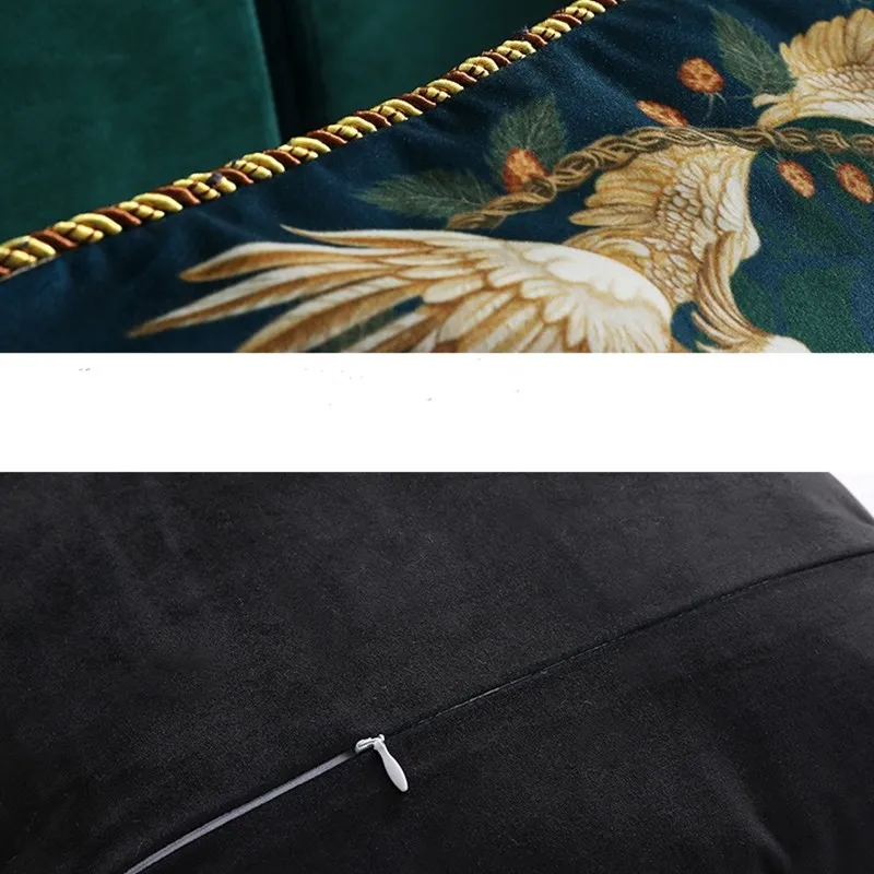 Открытый попугай чехлы на диванные подушки Чехол птицы Декор Винтаж садовая