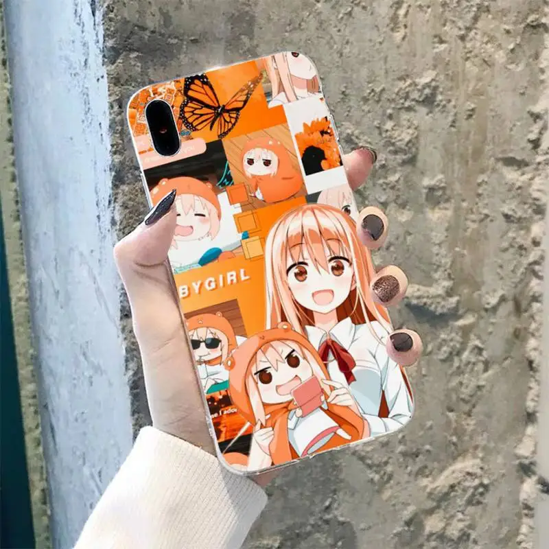 TOPLBPCS Япония Аниме Himouto! Umaru chan черный чехол для мобильного телефона iPhone 8 7 6 6S Plus X 5S