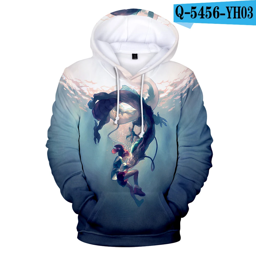 Забавная Толстовка для детей 2 12 лет с капюшоном jongen/meisje Аниме EEN Voyage van Chihiro