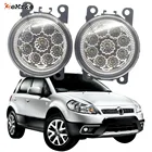 Набор из 9 светодиодных противотуманных светильник р для автомобилей Fiat Sedici type 189, 2009, 2010, 2011, 2012, 2013, 2014, 2015, H11, Галогенные Противотуманные фары, 2 шт.