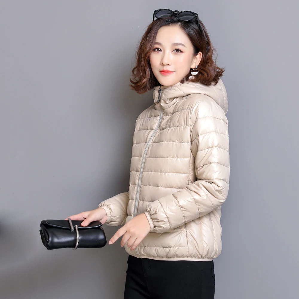 

Women's Parkas Winter Jacket Coat For Woman Casual Solid Stand Collar Parka Jackets Female Cotton Coat Slim Fit Outerwear Coats