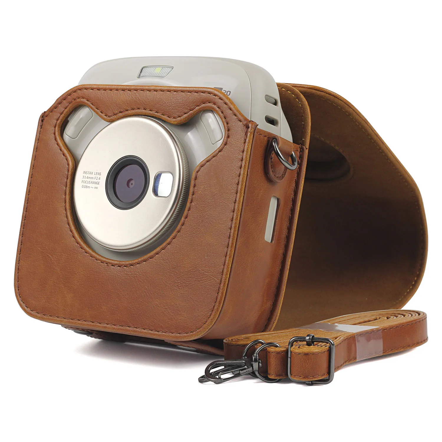 Besegad PU Камера чехол сумка защитный с плечевым ремнем для Fujifilm Instax квадратный SQ10 SQ20