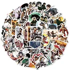 100 шт. наклейки Атака Титанов s Pack Виниловые для ноутбука Канцтовары скейтборд PS4 гитарная надпись шлем Классическая Игрушка Аниме наклейка