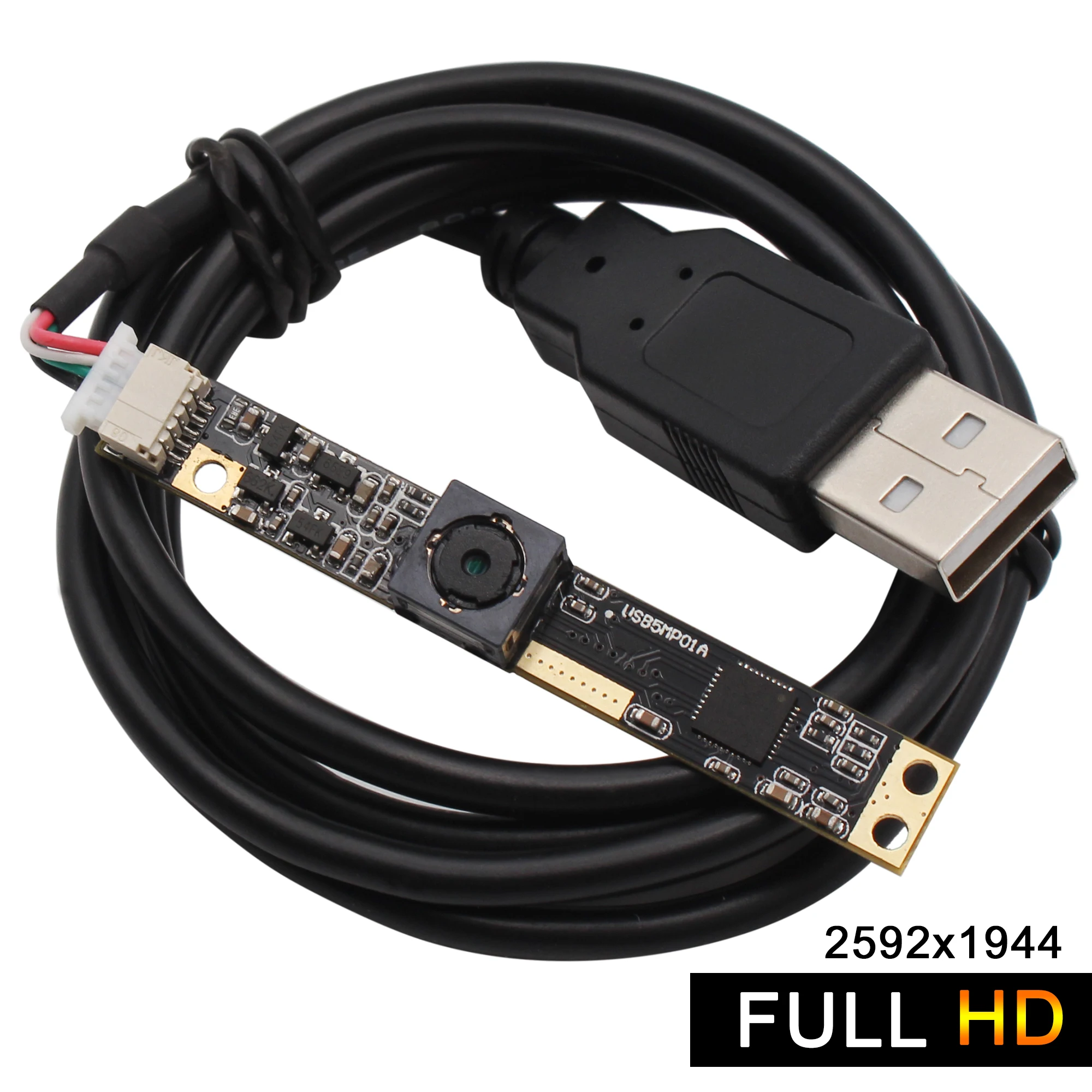 Модуль USB камеры наблюдения HD 500 Вт пиксель Автофокус 60 градусов Ov5640 CMOS Usb камера PCB