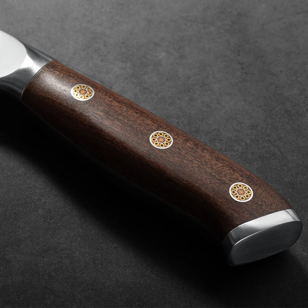 

8 Inch Ironwood Handle Chef Knife Forged VG10 Damascus Steel Cleaver Kitchen Knives Gift Box Cutting Meat Slicing Chef Knives