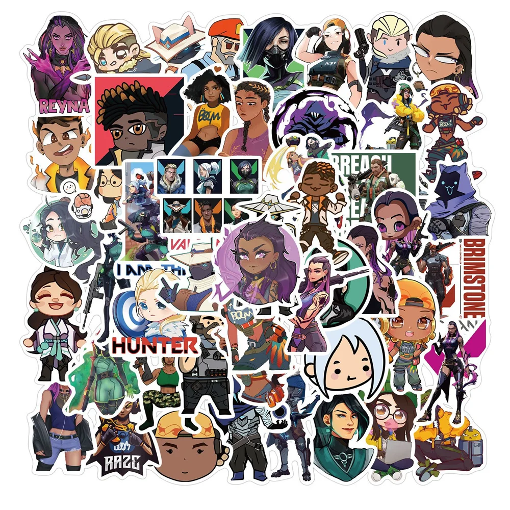 

10/30/50PC Shooting Game Graffiti Stickers PVC Waterproof Personalized Luggage Skateboard Helmet Decoration Stickers Wholesale