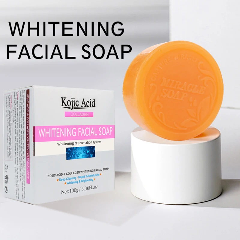 

100g Kojic Acid Soap Handmade Soaps Glutathione Whitening Soap Facial Soap Cleanser Bath Soap Hand Wash Soap Antibacterial Tools
