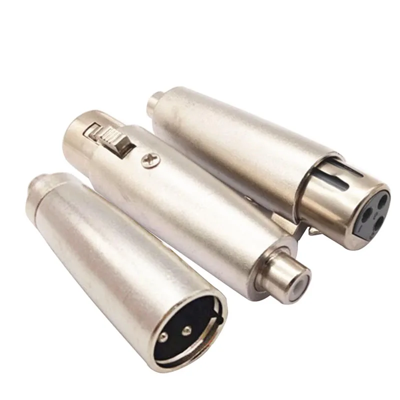 3Pin XLR розетка гнездо/штекер к разъему RCA переходник для микрофона усилитель