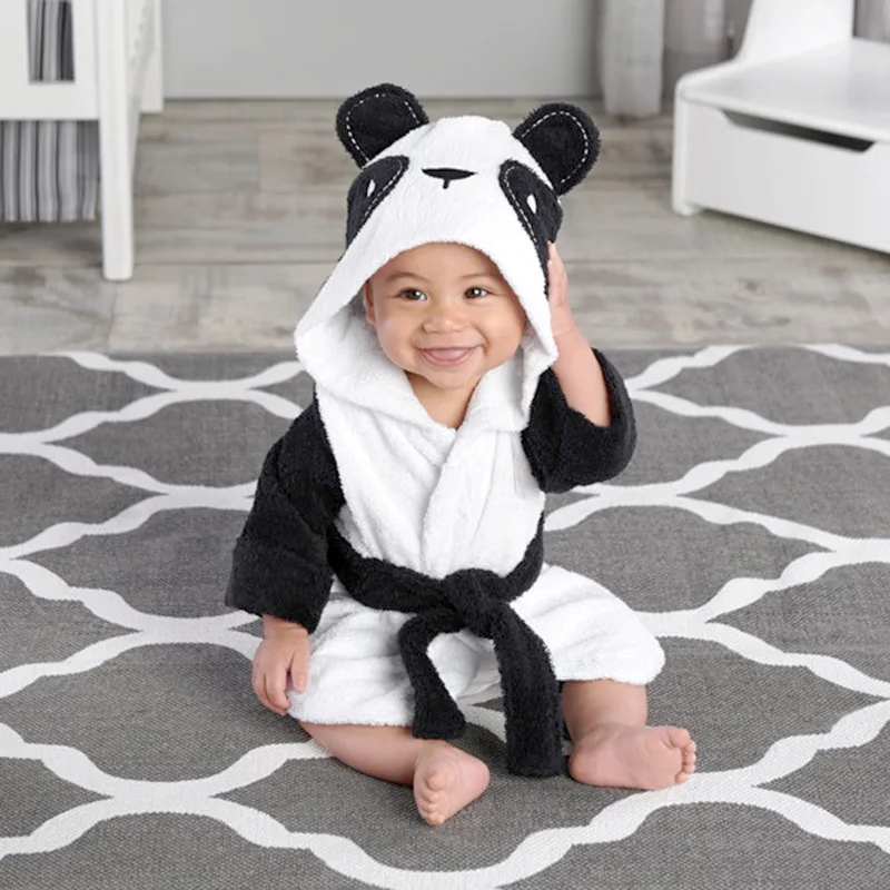 

New Toddler Bathrobe Fashion Children Tops 3D Cute Animal Baby Boy Girl Nightgown Bath Towel Blanket Bathrobe Kids Hooded Bath