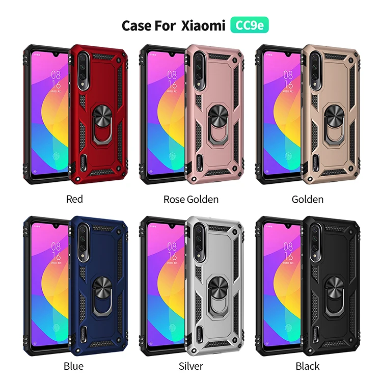

Phone Case For Xiaomi Redmi CC9 PRO Note 10 Lite A3 CC9E 9 SE Play 9T K20 Luxury Armor With Bracket Shockproof Protection Cover