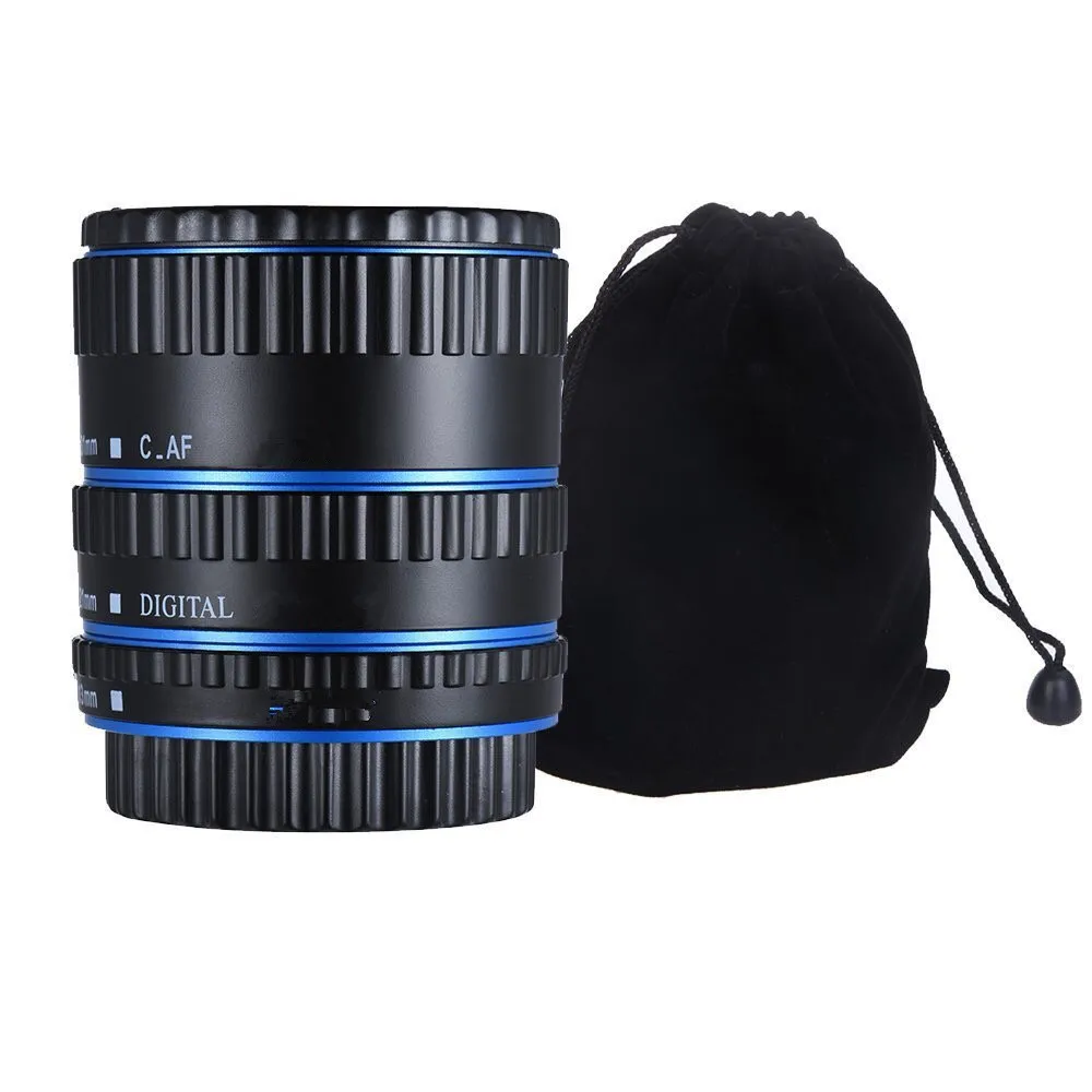 Красочные металлические ttl Автофокус AF Макро Удлинитель кольцо для Canon EOS EF EF-S 60D 7D 5D II 550D красный
