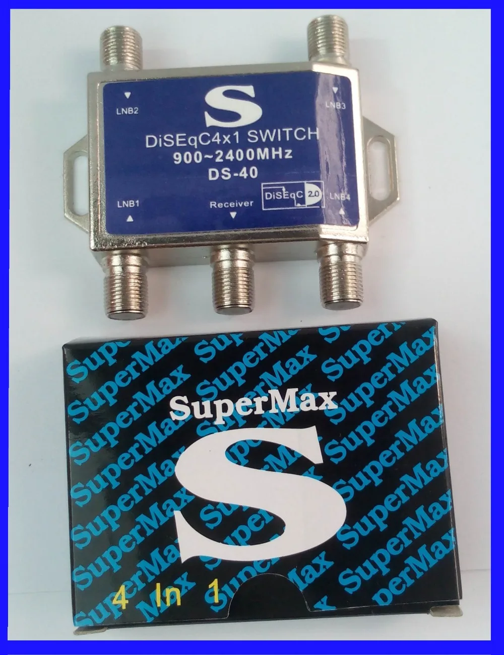SUPERMAX 4x1 качество 4 в 1 DiSEqC переключатель спутниковый FTA ТВ с lnb конвертером переключатель для спутникового приемника