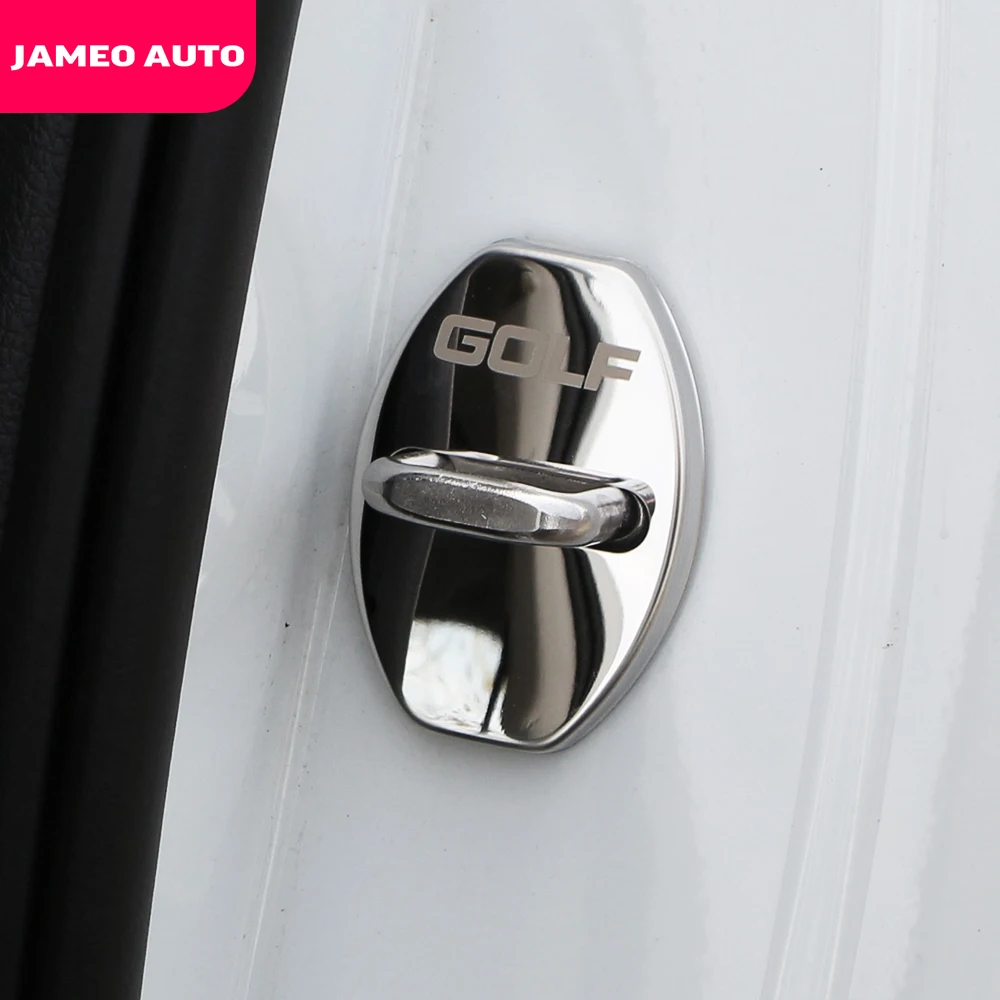 Защитные чехлы для замков дверей автомобиля Jameo Auto для Volkswagen VW Golf 7 MK7 7.5 MK7.5 2012-2019.