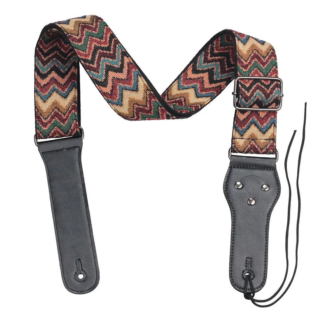 

Universal Nylon Guitar Strap With Tie Rope Adjustable Weave Guitarra Belts Non-slip For Acoustic Electric Classical Bass Guitare