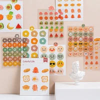 bula 3pcs flower stickers decoration scrapbooking paper creative stationary school supplies