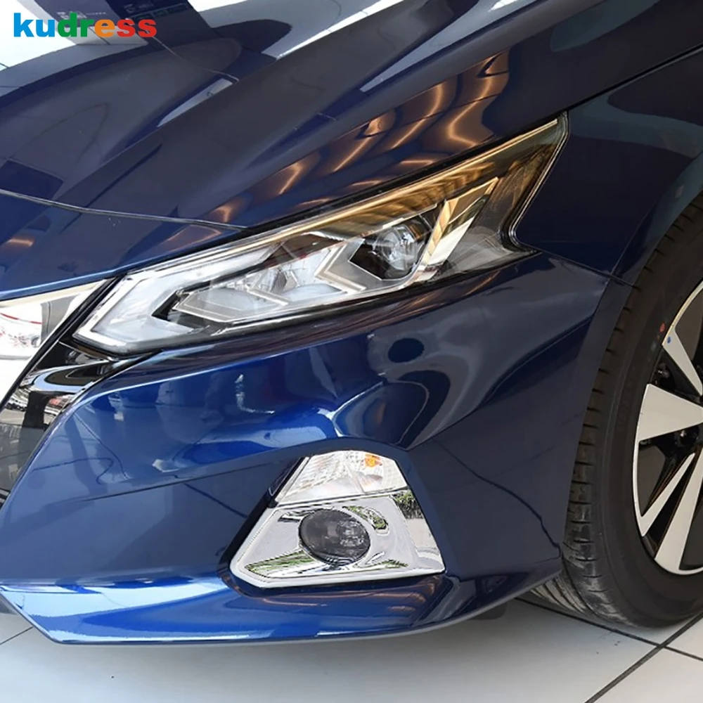 2 шт. хромированные передние противотуманные фары из АБС-пластика для Nissan Altima 2019