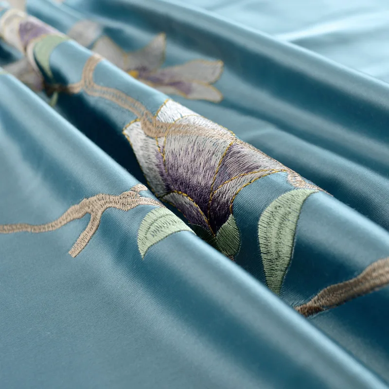 Шторы с имитацией шелка и вышивкой в китайском стиле оконные экраны