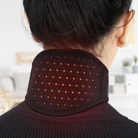 1pcs self heating tourmaline neck magnetic therapy support tourmaline belt wrap brace pain relief neck massager products 25 43cm