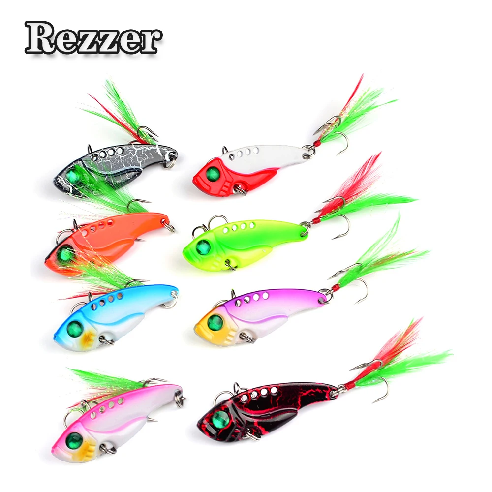 

Fishing Gear Shop Wholesale 11g Metal Sequins, Bait Sequins 8 Color VIB Lures Bionic Plastic Hard Bait Fishing Equipment