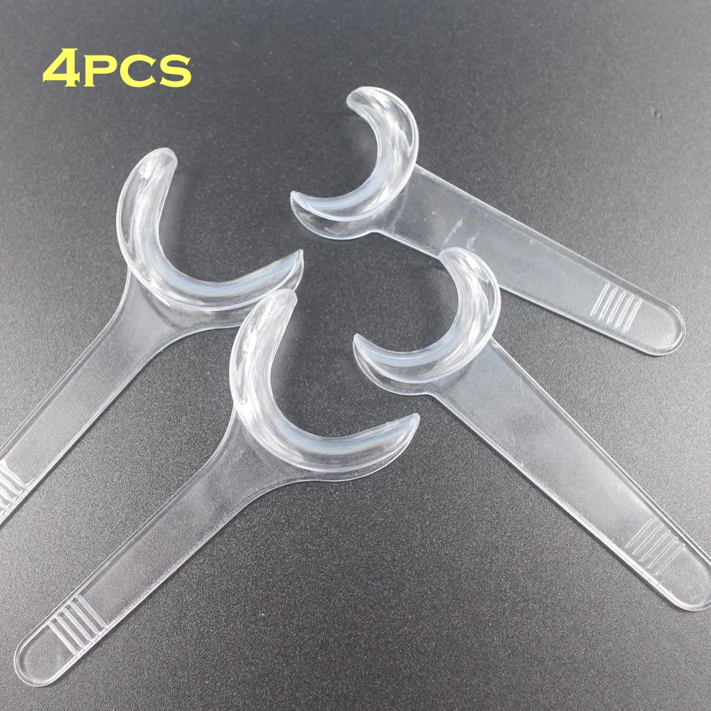 4pcs Dental T-Shape Cheek Mouth Lip Retractor Opener For Clinic Oral Care 2 Size
