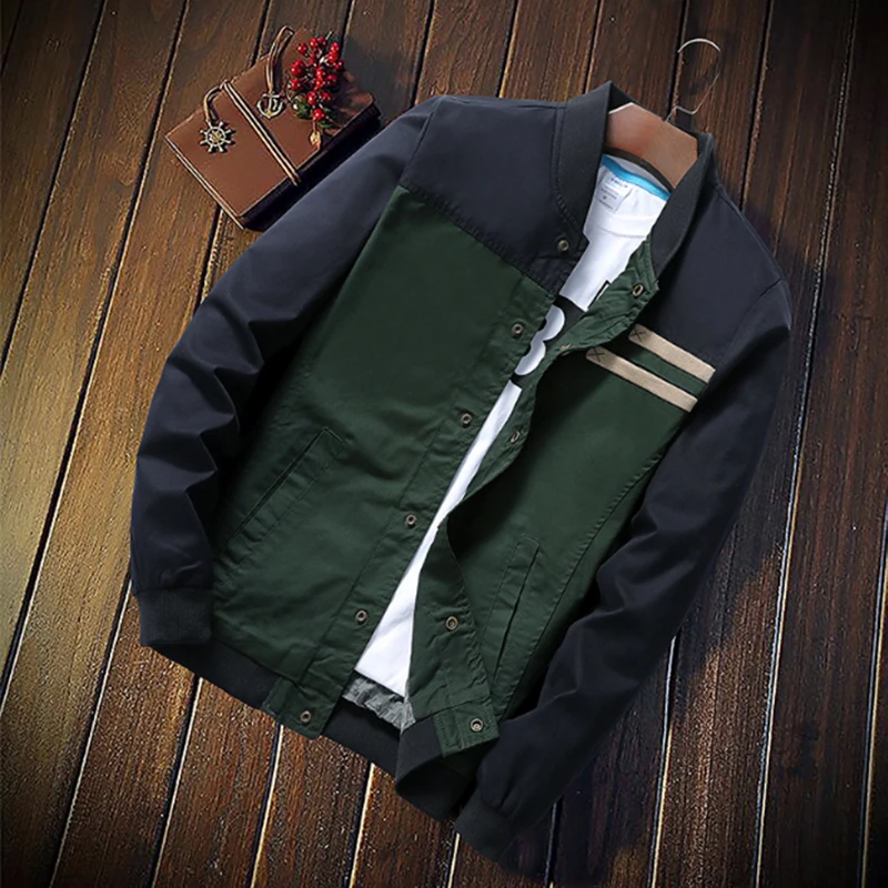 

QSuper Spring&Autumn Men Jacket Military Men's Coat Fashion Casual Jackets Male Outerwear Baseball Uniform Clothing Dropshipping