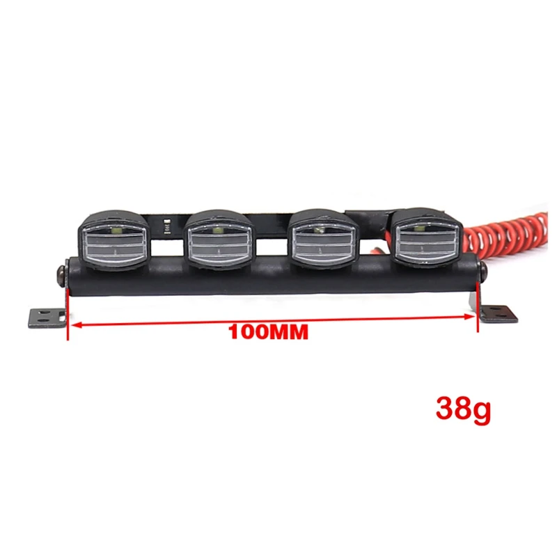 

RC LED Light Bar Roof Lamp for 1/10 Traxxas Trx4 SCX10 D90 RC 4WD Crawler Car 1:10 Model Car Accessories