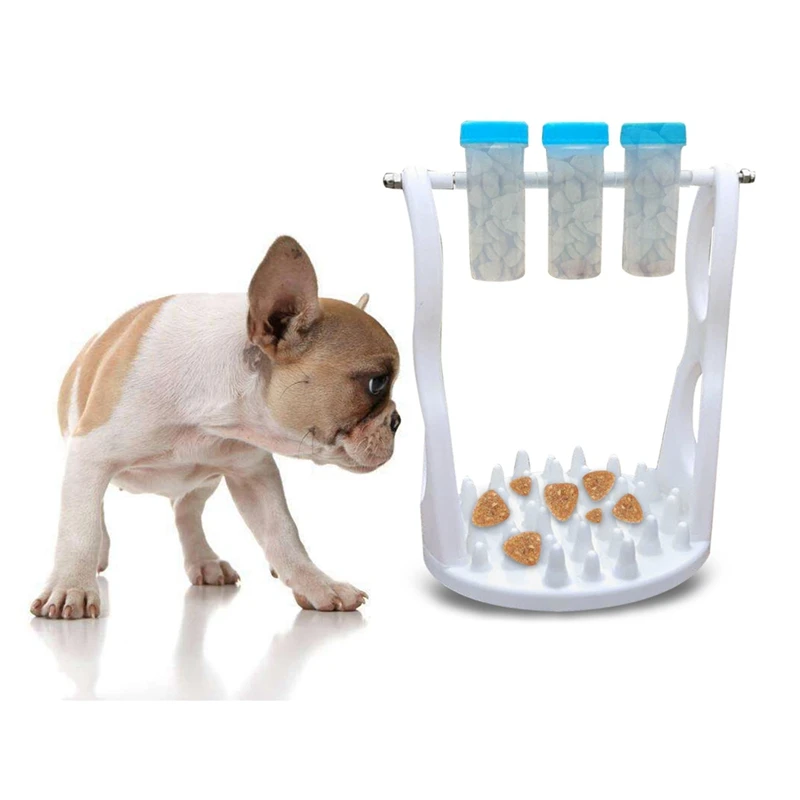 

Pet Dog Slow Feeder Toys with Pet Roller Feeder Puppy Interactive Slow Feed Dispenser Dog Treat Puzzle Toy