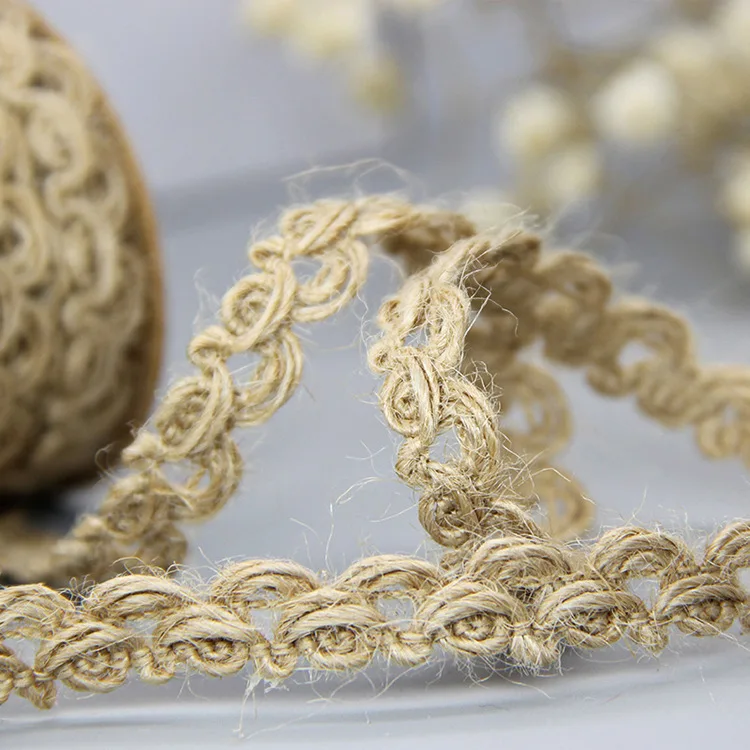 5 м 10 мм лента из конопляной веревки джутовая тесьма для рукоделия упаковка