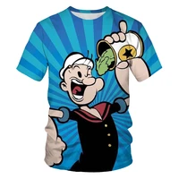 2021 summer mens 3d printed sailor cartoon o collar t shirt new fashion joker sports breathable shirt xxs 6xl