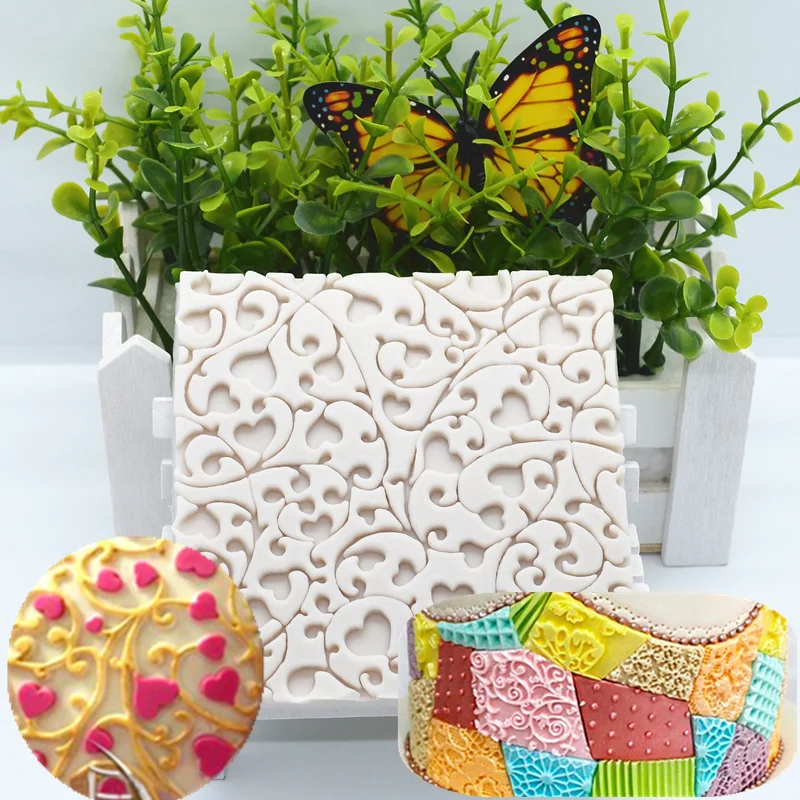Силиконовая форма «любовь» кухонный инструмент для выпечки Сделай Сам дизайн кондитерский десерт помадка смоляные формы торты Формочки в форме кружева для шоколада декоративные принадлежности
