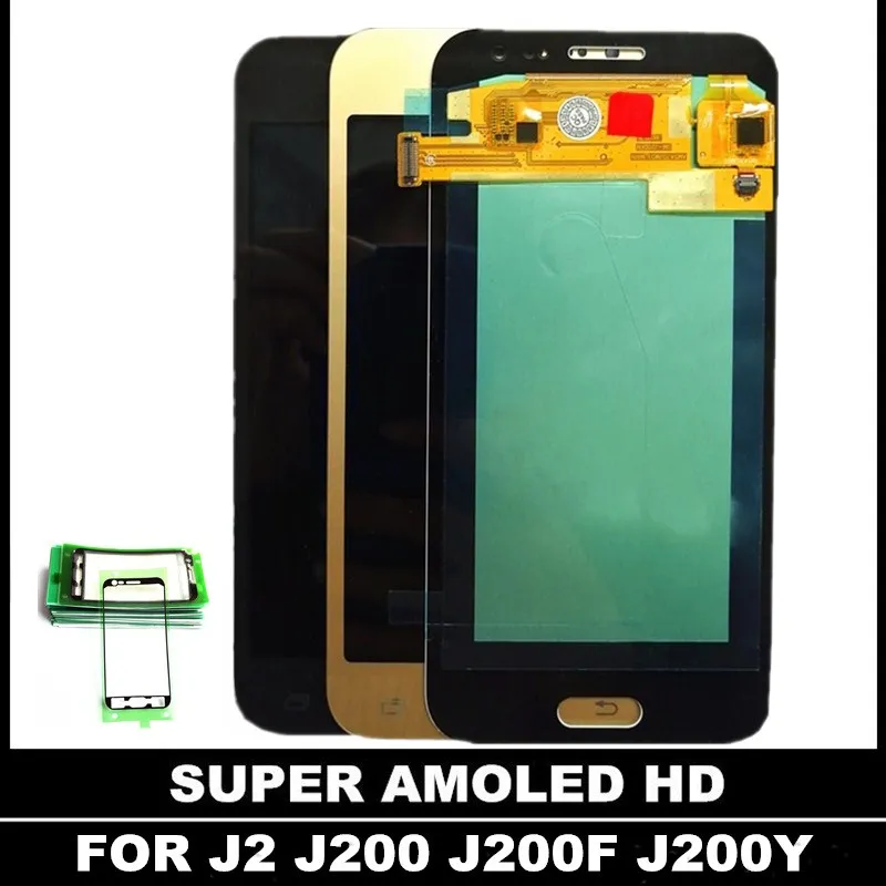 Замена ЖК дисплея для Samsung Galaxy J2 J200 J200F J200H J200Y Super AMOLED экран сенсорный дигитайзер