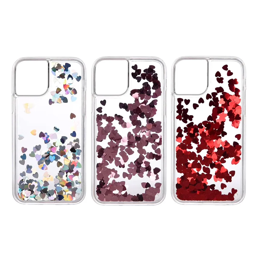 Блестящий чехол для телефона с блестками и зыбучим песком iPhone 11 Pro XR X XS Max 7 8 6 Plus