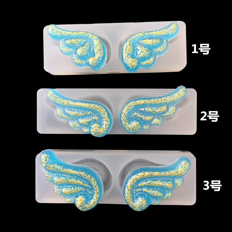 Форма для УФ эпоксидной смолы 1 шт. силиконовая форма в виде крыльев подвесок