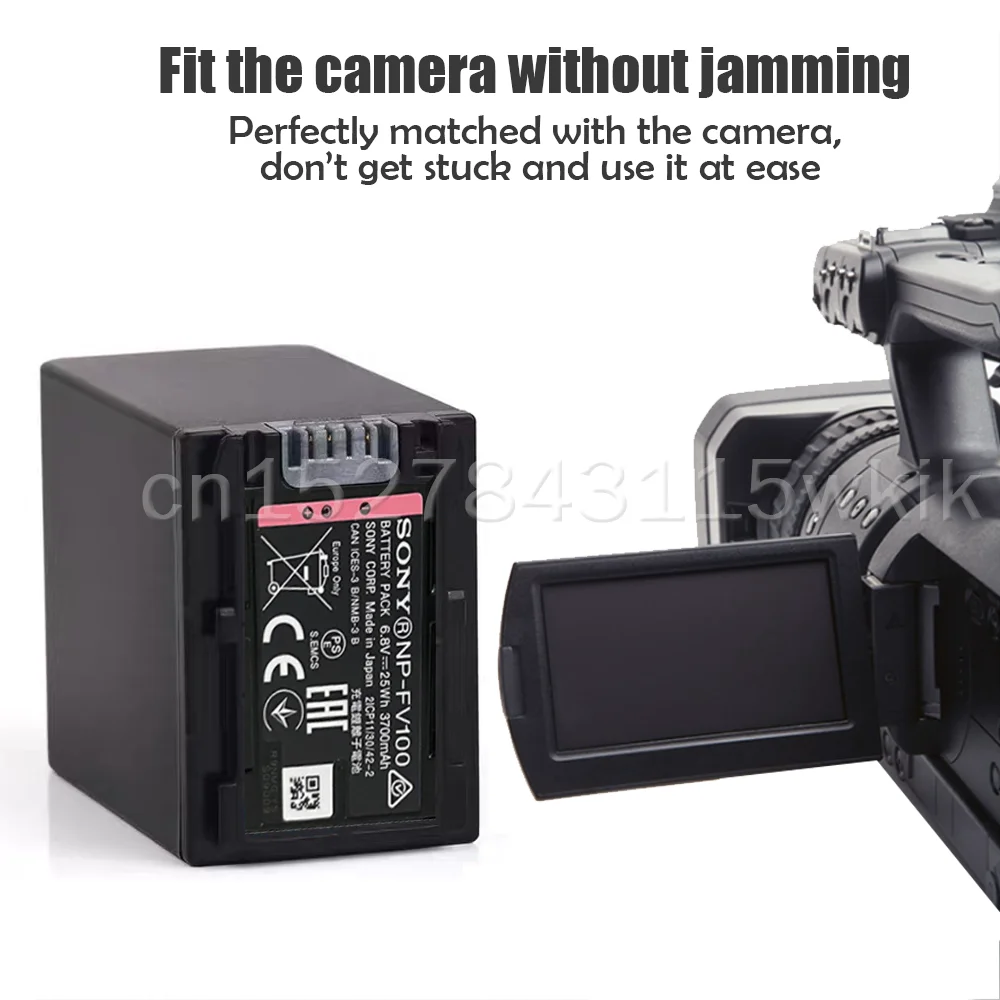Аккумулятор для Фотоаппарата Sony NP-FV100 NPFV100 NP FV100 6 8 в 3700 мАч FV30 FV50 FV70 FP50 FP90 FP91 FH50 SX83E