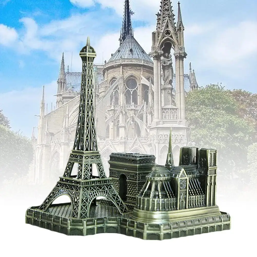 Металлическая архитектурная Статуэтка всемирно известный памятник здание офис