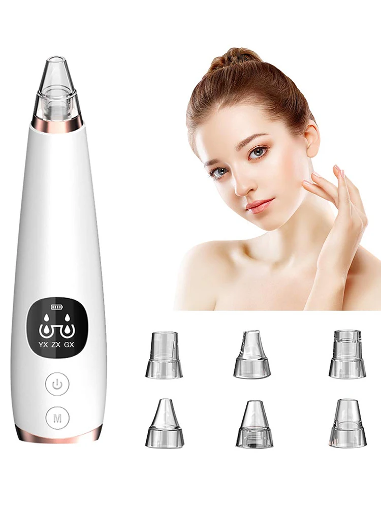 

Blackhead Remover USB Rechargeable Water Cycle Pore Acne Pimple Removal Vacuum Suction Facial Cleaner Tool Blackhear Removal