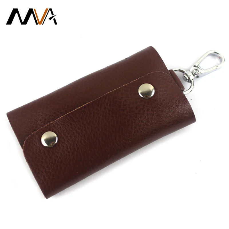 MVA кошельки для ключей из натуральной кожи модный многофункциональный кошелек