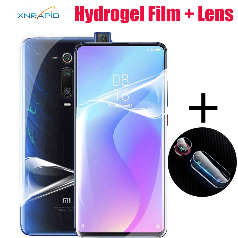 

For Xiaomi Mi 9t Screen Hydrogel Film Camera Lens Protector Mica Xiaomi Mi 9T Pro Mi9t Protective No Glass