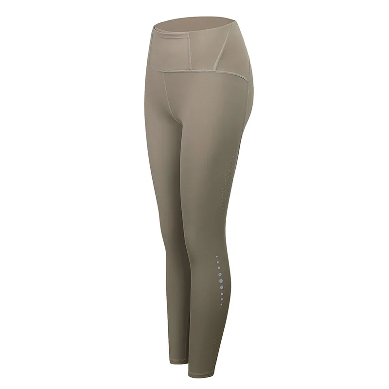 Брюки для фитнеса с высокой талией и животом женские облегающие эластичные талии