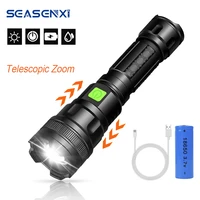 led headlamp telescopic zoom usb rechargeable with 18650 battery headlight 3 modes bright waterproof headlamp for camping climb