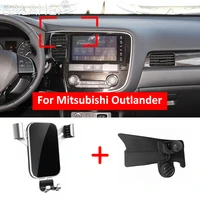 Car Mobile Phone Holder For Mitsubishi Outlander MK3 2016 2020 Telephone Stand Bracket Air Vent Interior Dashboard Phone Holder