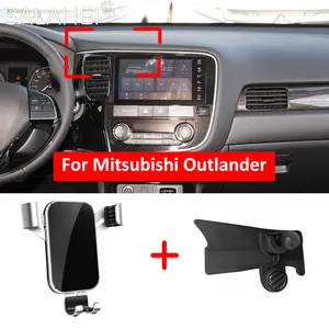 car mobile phone holder for mitsubishi outlander mk3 20162020 telephone stand bracket air vent interior dashboard phone holder free global shipping